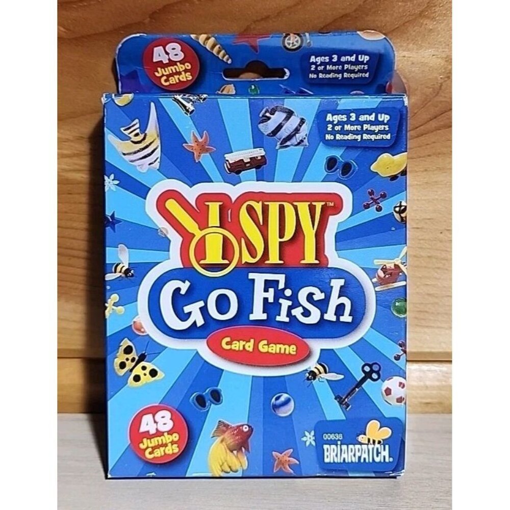I Spy Go Fish Card Game 44 Jumbo Cards by Briarpatch 2014 Scholastic Ages 3 Plus